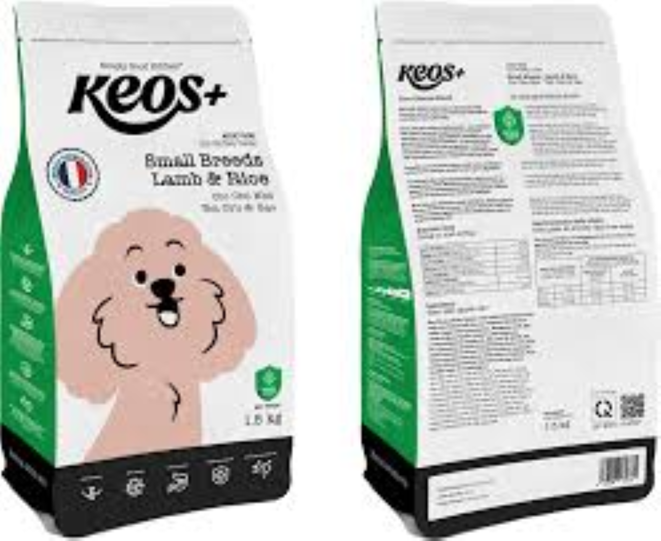 KEOS DOG ADULT SMALL BREEDS W LAMB N RICE 1.5KG